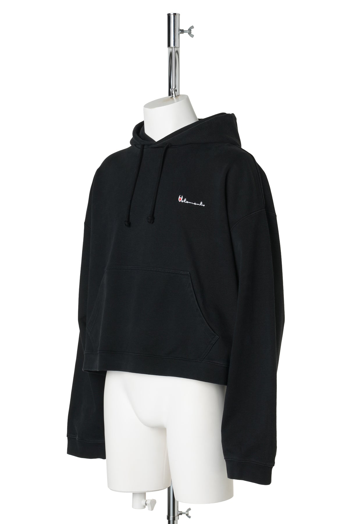 ATHLETIC LOGO HOODIE / WASHED BLACK