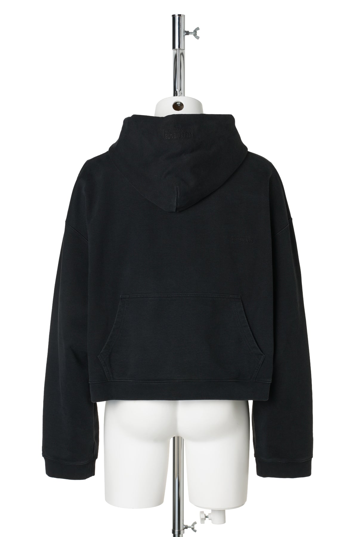 ATHLETIC LOGO HOODIE / WASHED BLACK