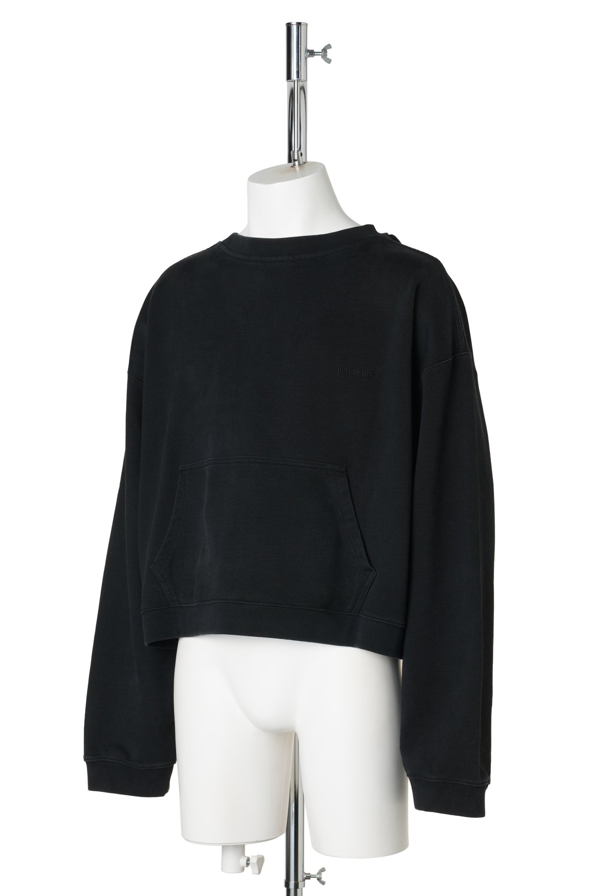ATHLETIC LOGO HOODIE / WASHED BLACK