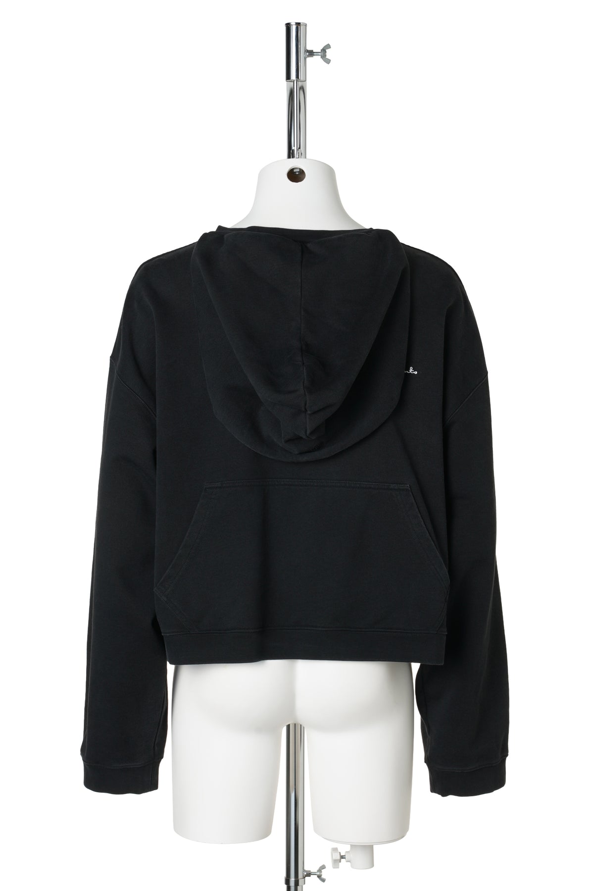 ATHLETIC LOGO HOODIE / WASHED BLACK