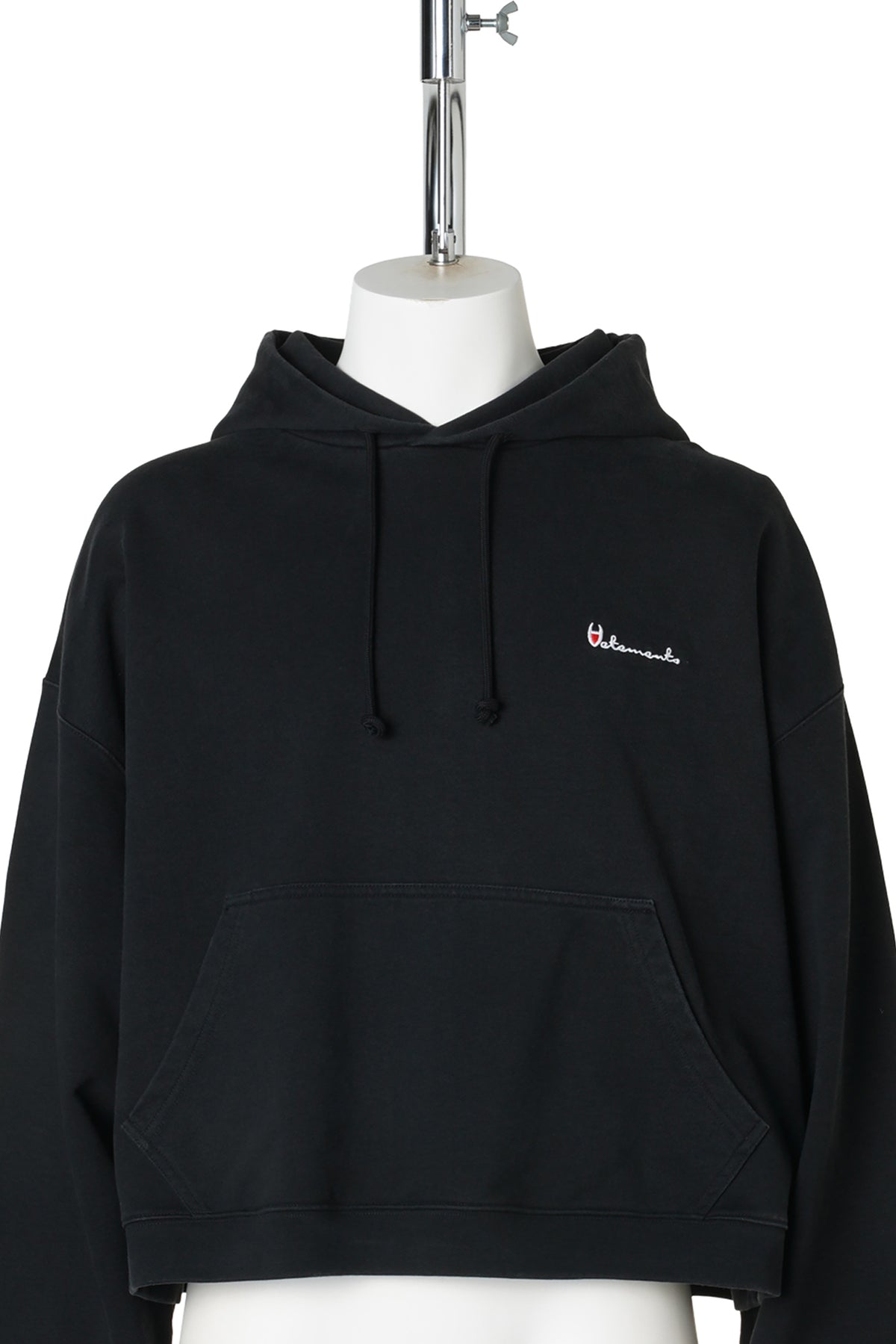 ATHLETIC LOGO HOODIE / WASHED BLACK