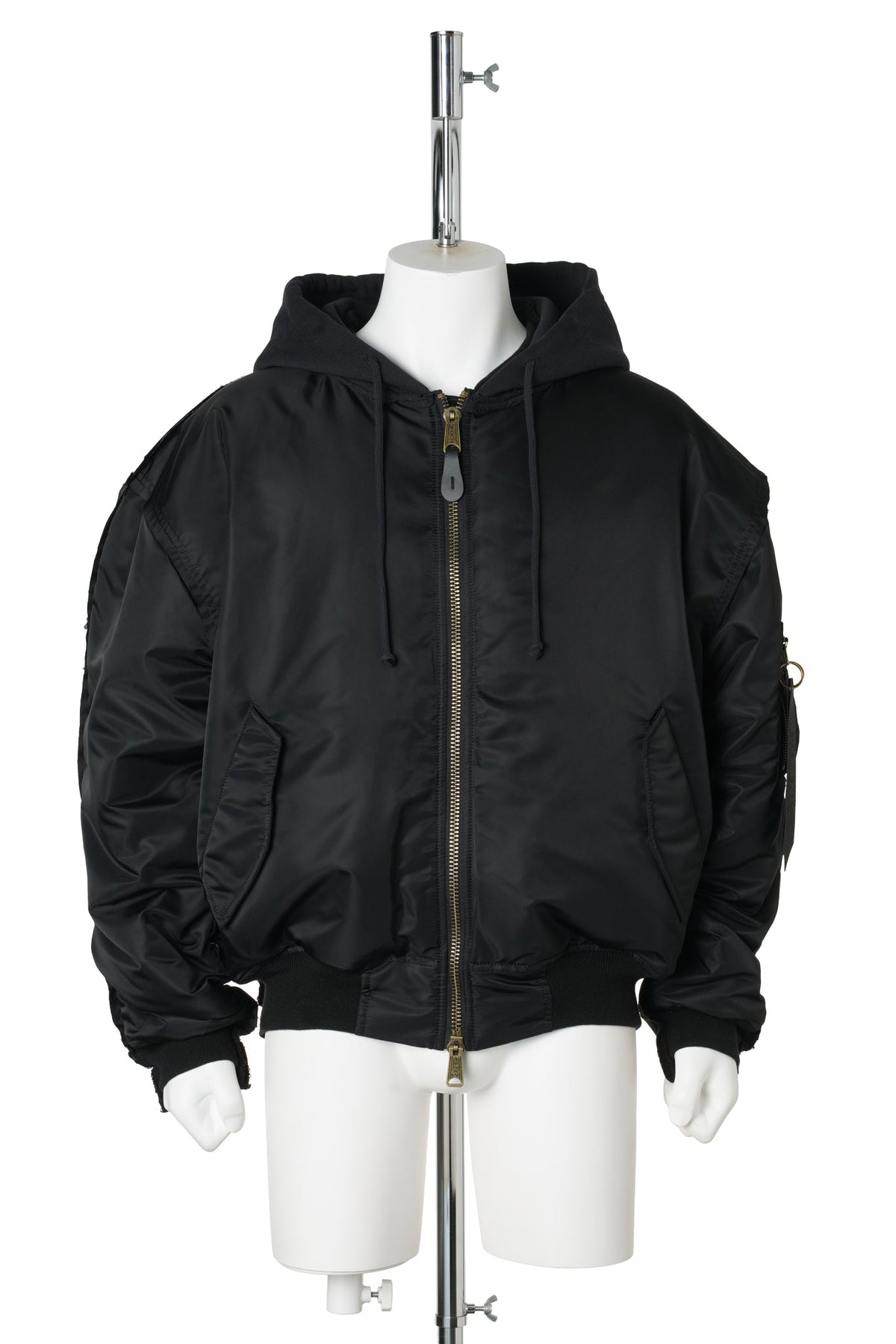 RECONSTRUCTED BOMBER JACKET / BLACK