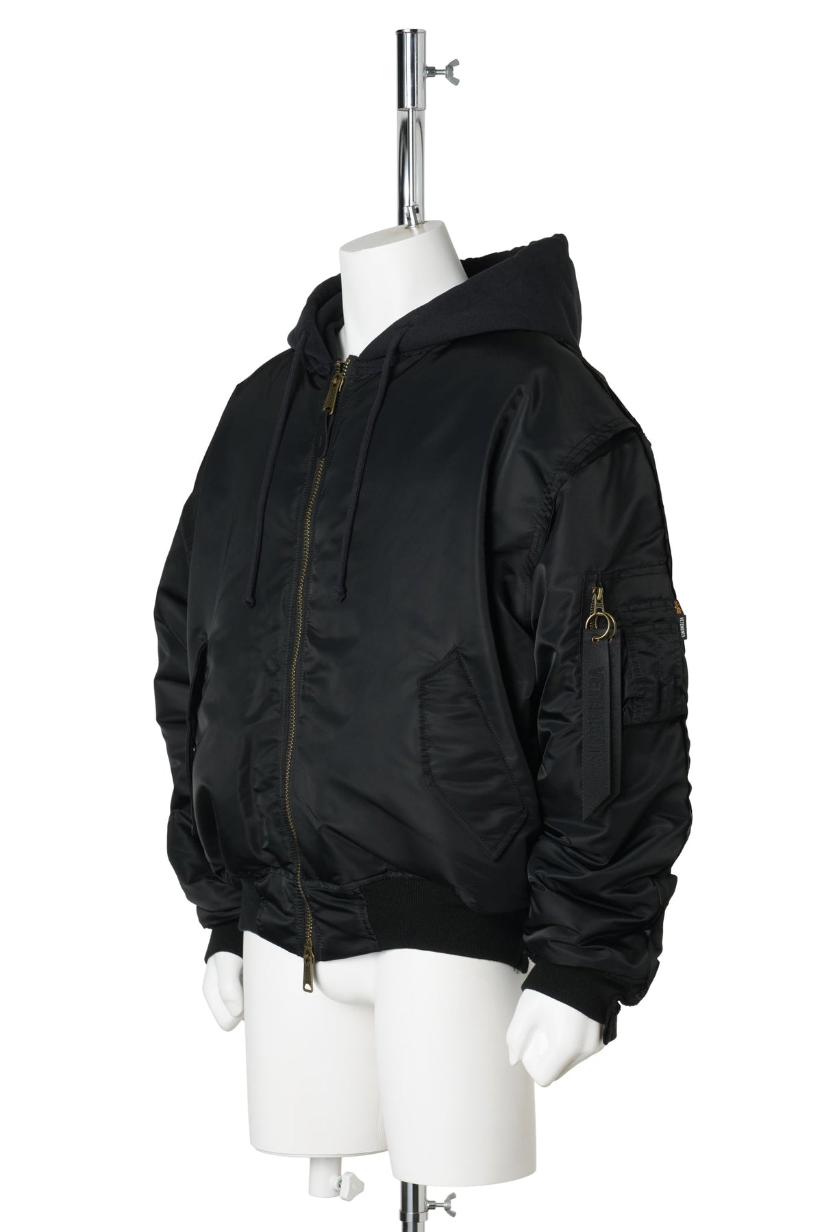 RECONSTRUCTED BOMBER JACKET / BLACK