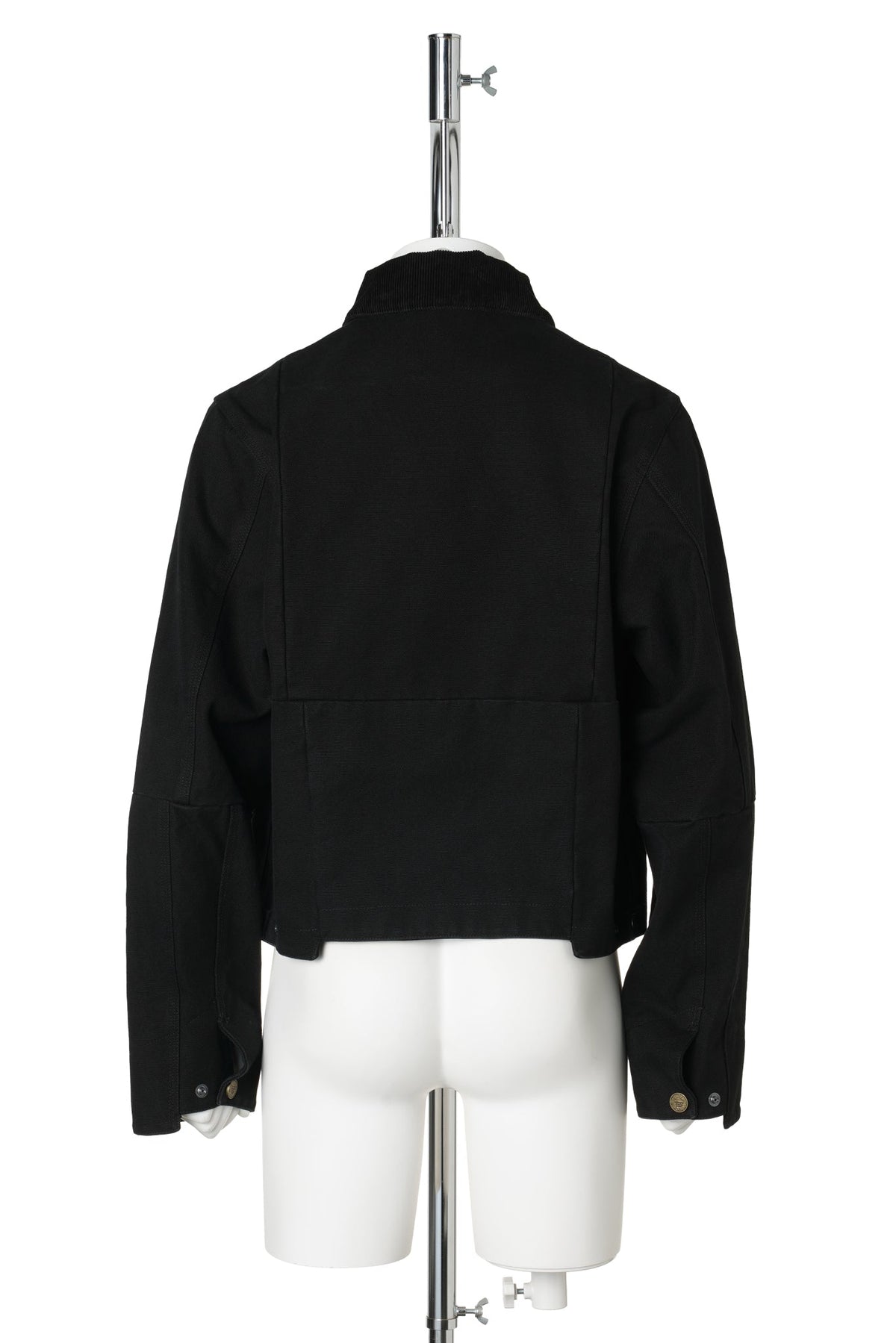 CUT-UP WORKWEAR JACKET / BLACK