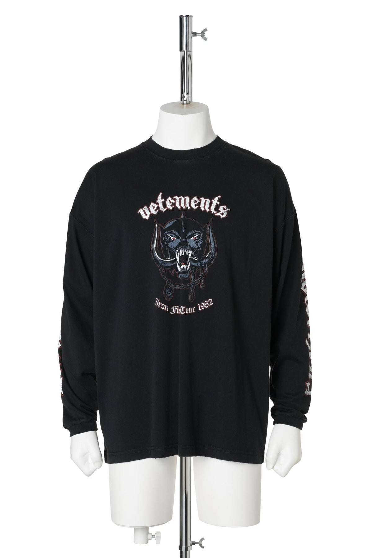 VETEMENTSXMOTORHE AD TOUR LONGSLEEVE / WASHED BLACK