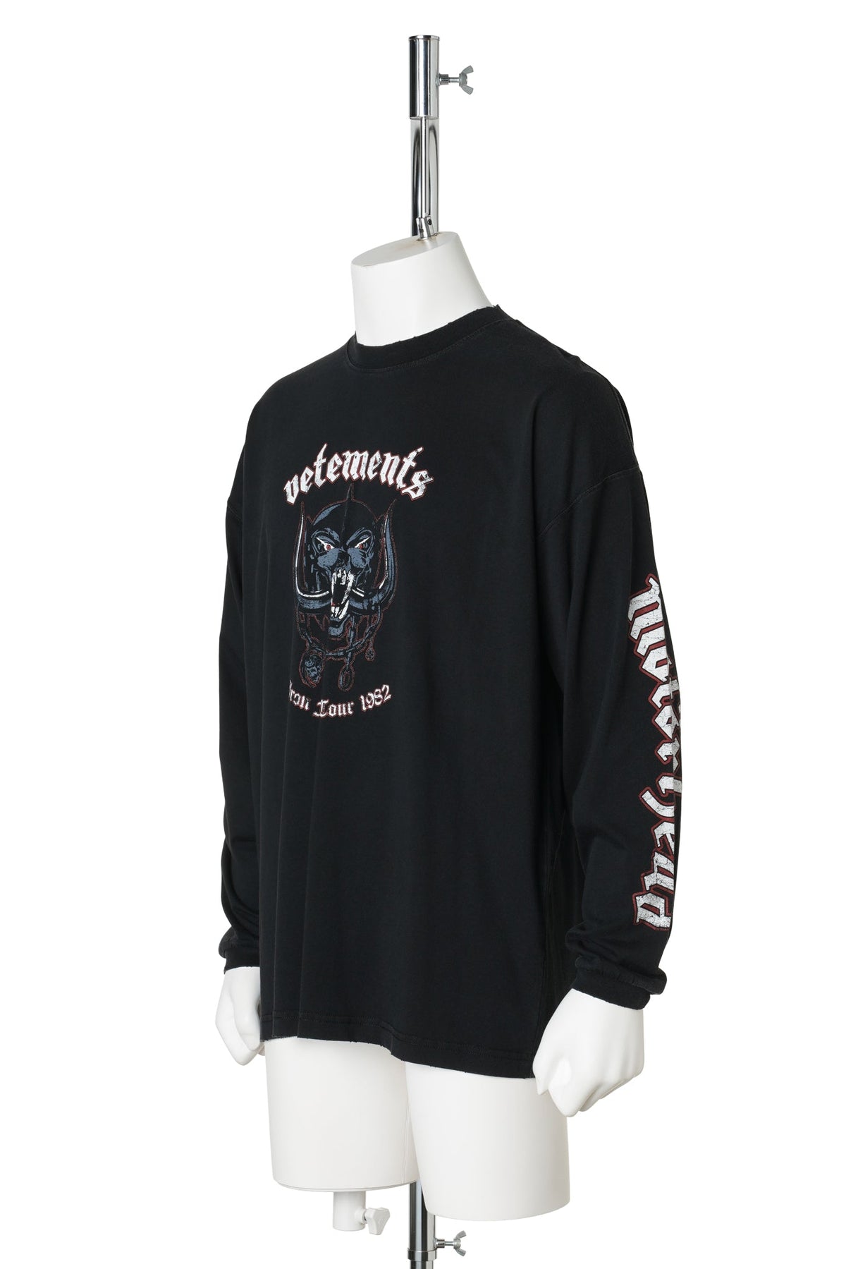 VETEMENTSXMOTORHE AD TOUR LONGSLEEVE / WASHED BLACK