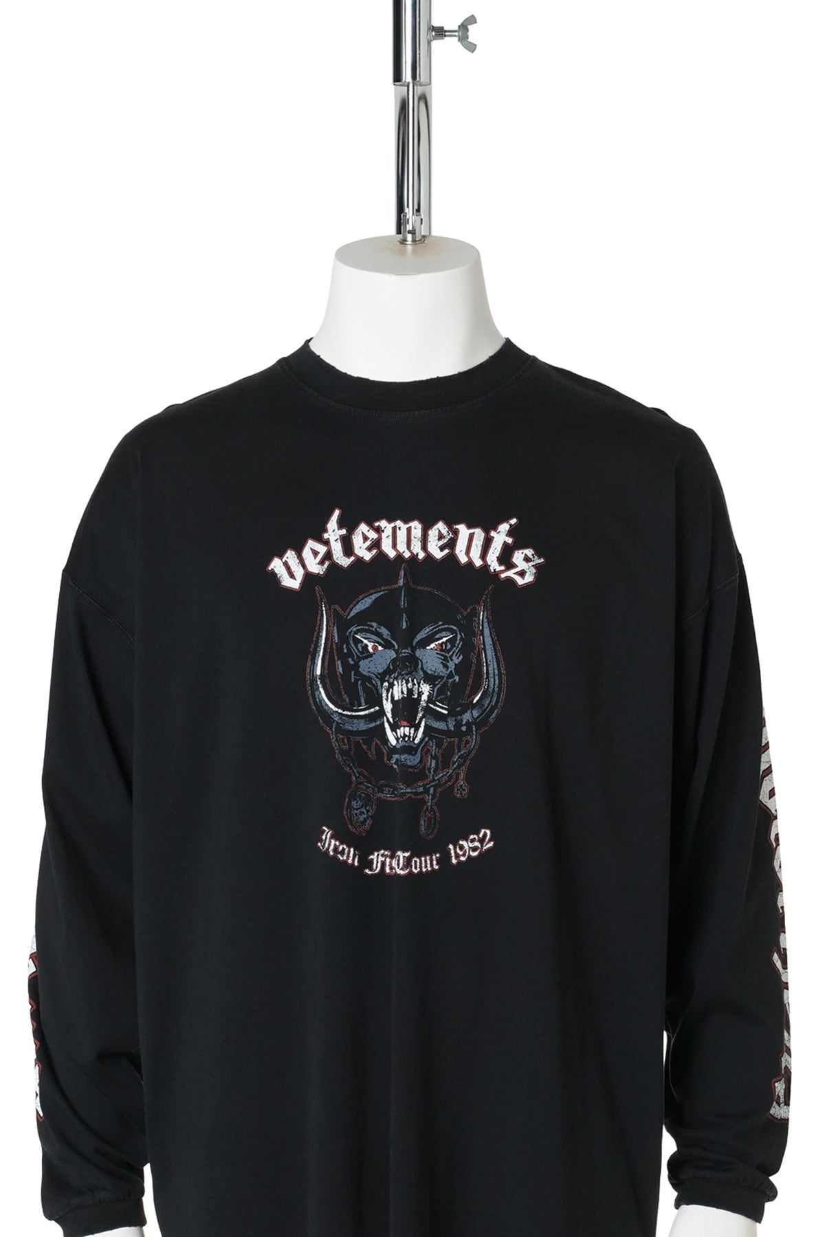 VETEMENTSXMOTORHE AD TOUR LONGSLEEVE / WASHED BLACK