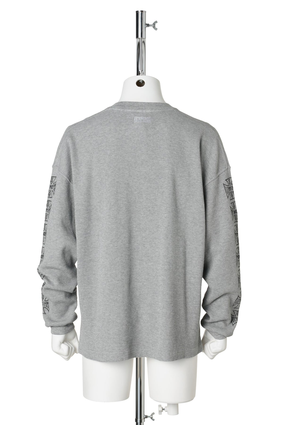 BIG BIKER CROSS WAFFLE LONGSLEEVE / GREY