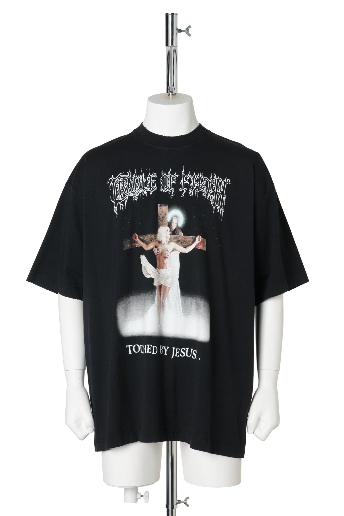 COF JESUS OVERSIZED T-SHIRT / WASHED BLACK