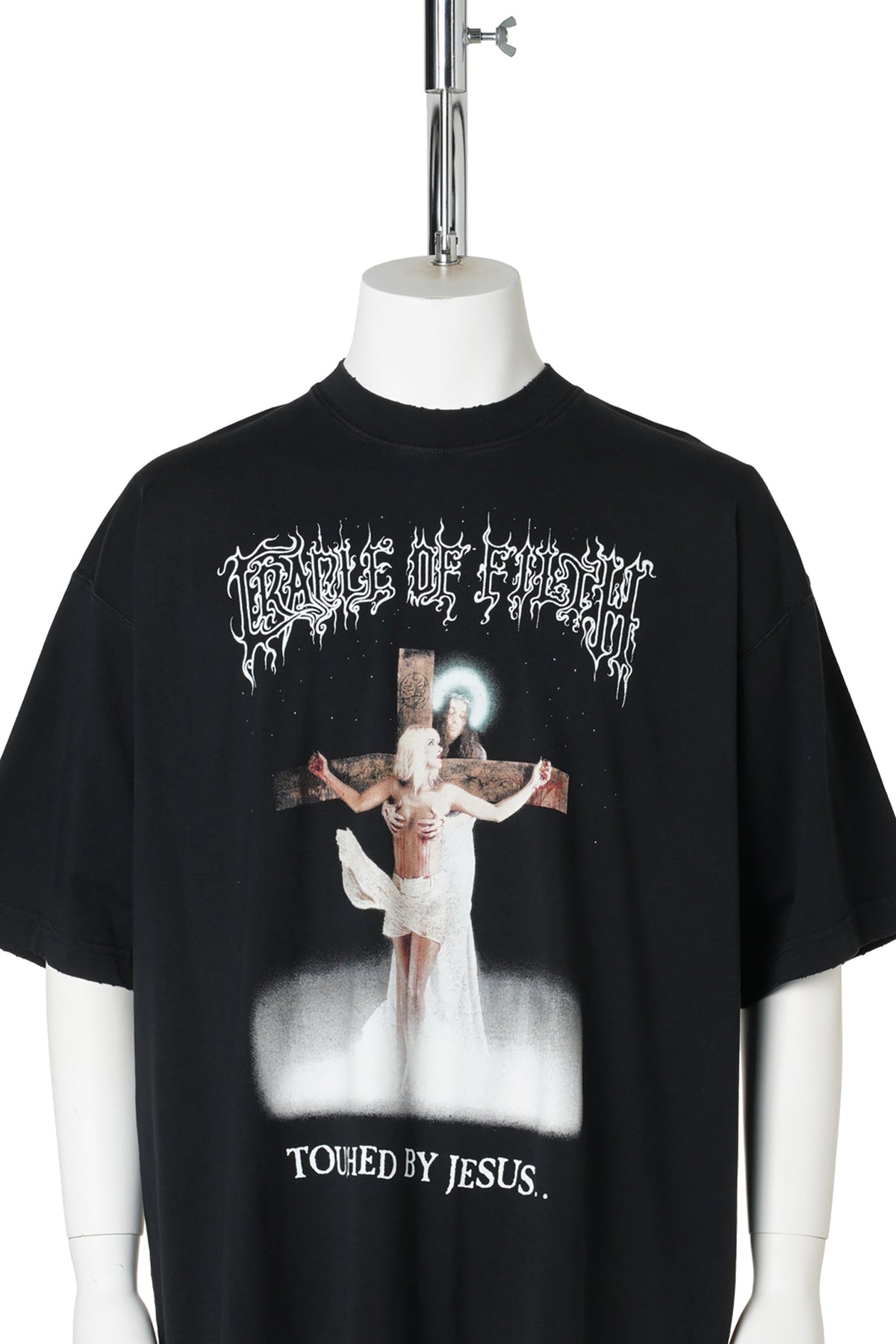 COF JESUS OVERSIZED T-SHIRT / WASHED BLACK