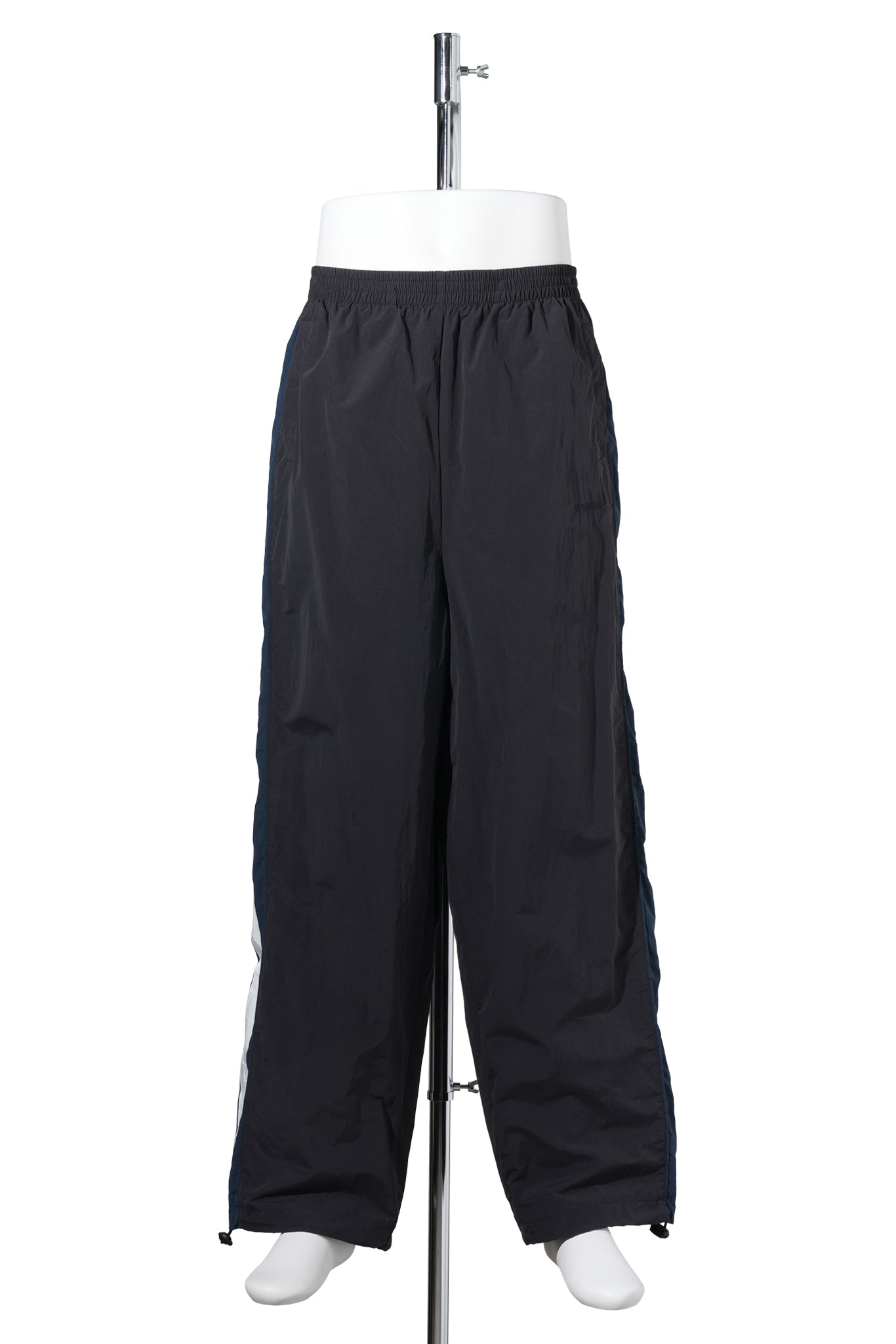 TAPED TRACKSUIT PANTS / BLACK/BLUE