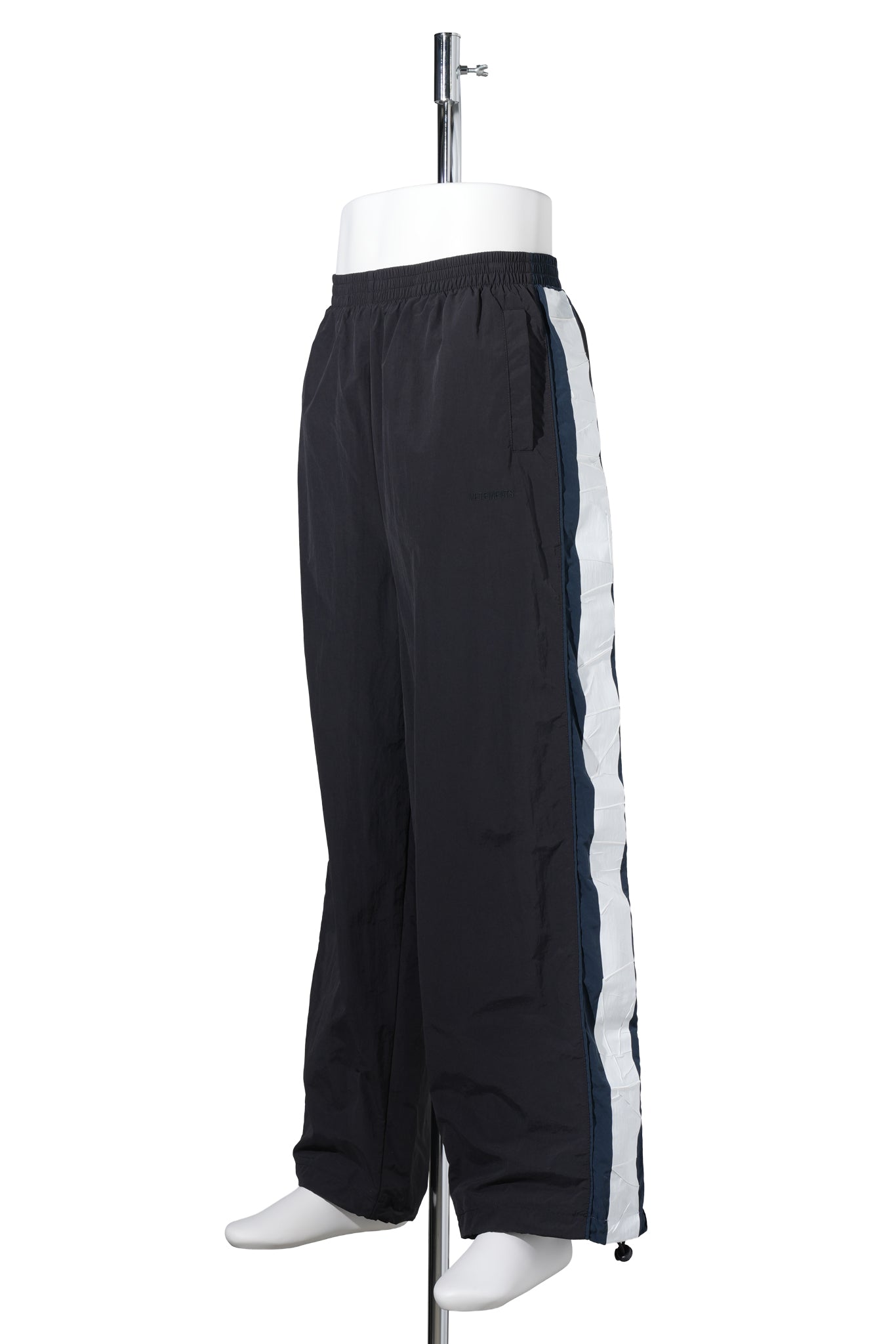 TAPED TRACKSUIT PANTS / BLACK/BLUE