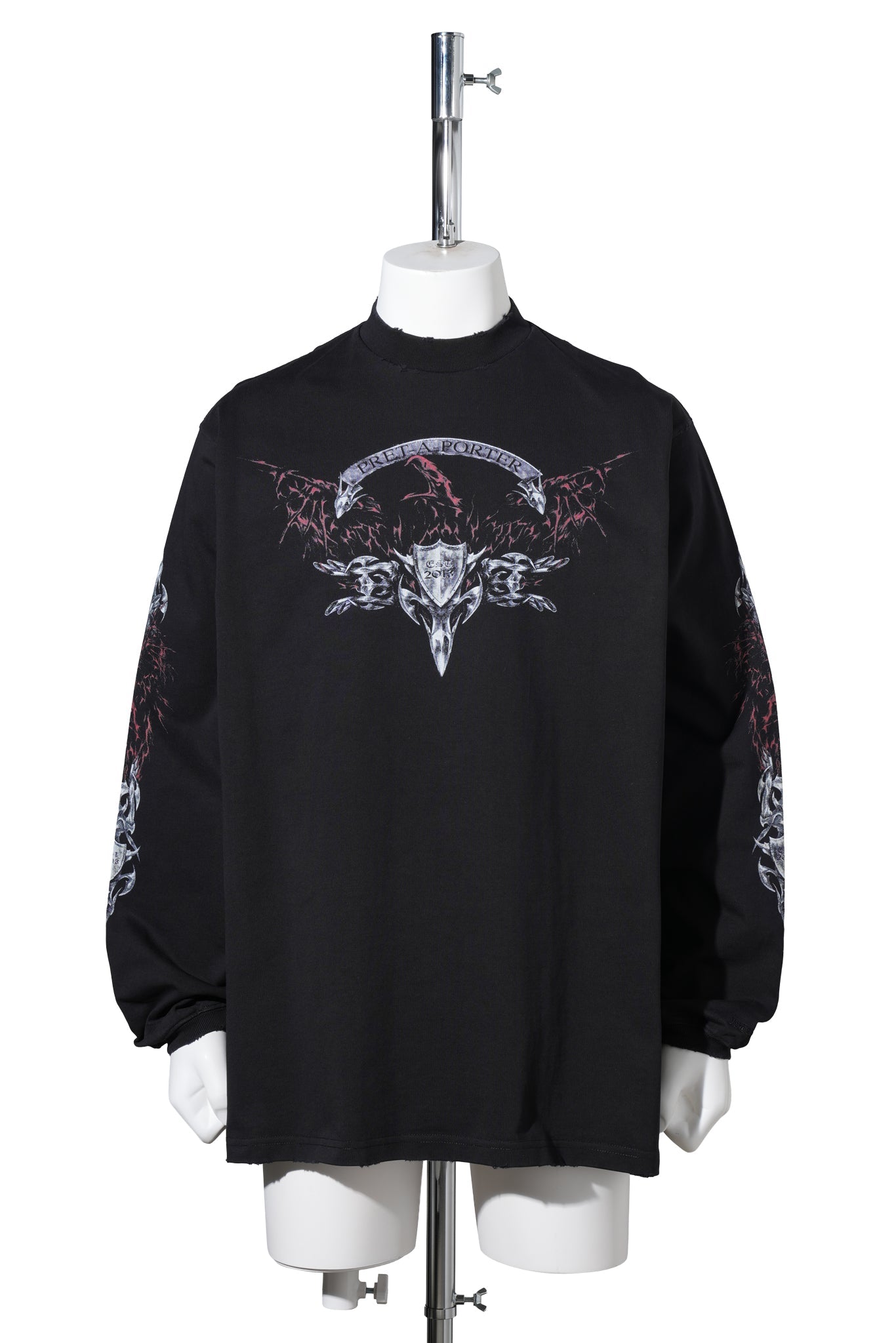METAL LONGSLEEVE / WASHED-OUT BLACK