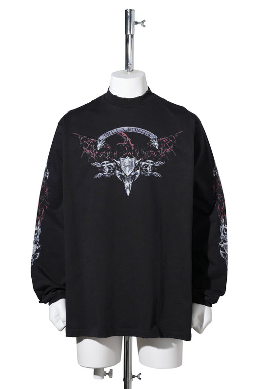 METAL LONGSLEEVE / WASHED-OUT BLACK
