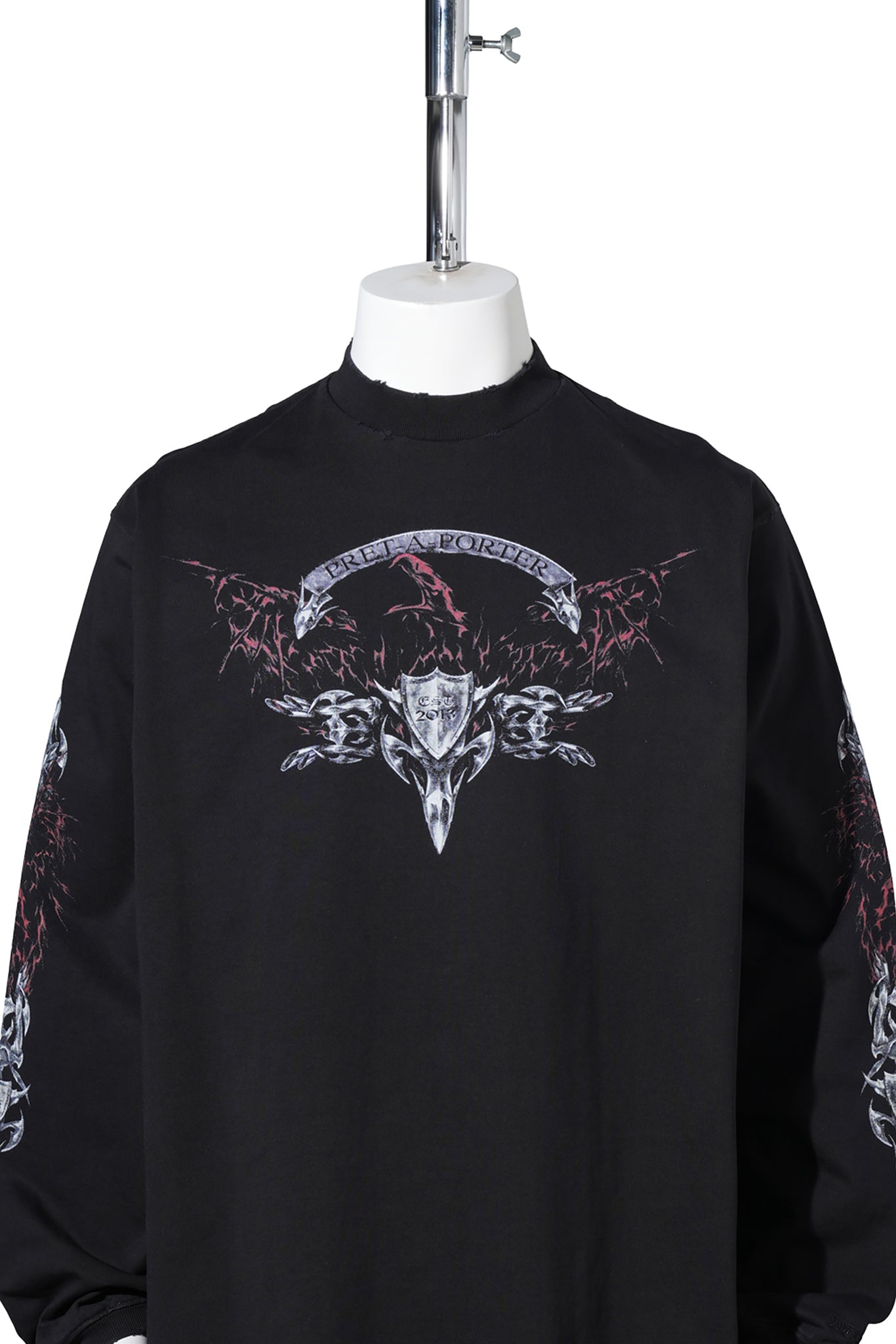 METAL LONGSLEEVE / WASHED-OUT BLACK