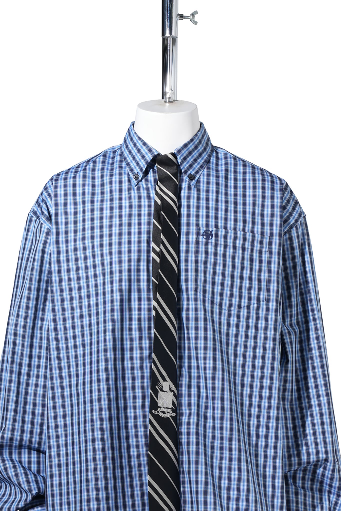 TIE CLASSIC SHIRT / NAVY CHECK