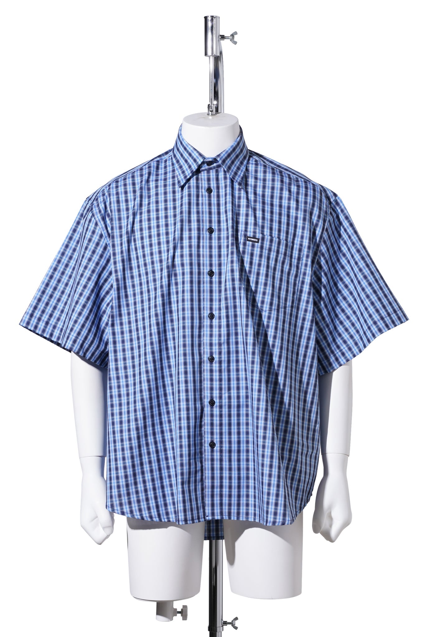 SHORT SLEEVE SHIRT / BLUE CHECK