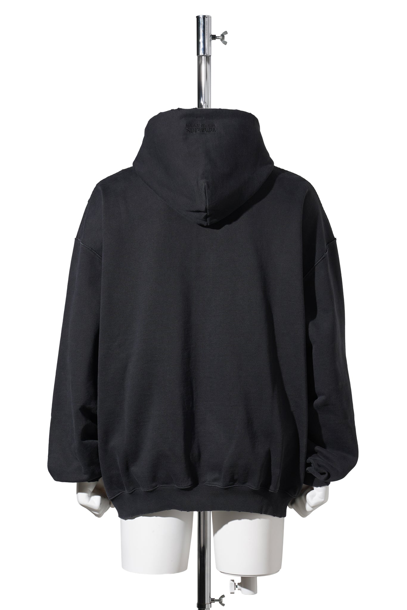 FUCK EVERYTHING ZIP-UP HOODIE / WASHED-OUT BLACK