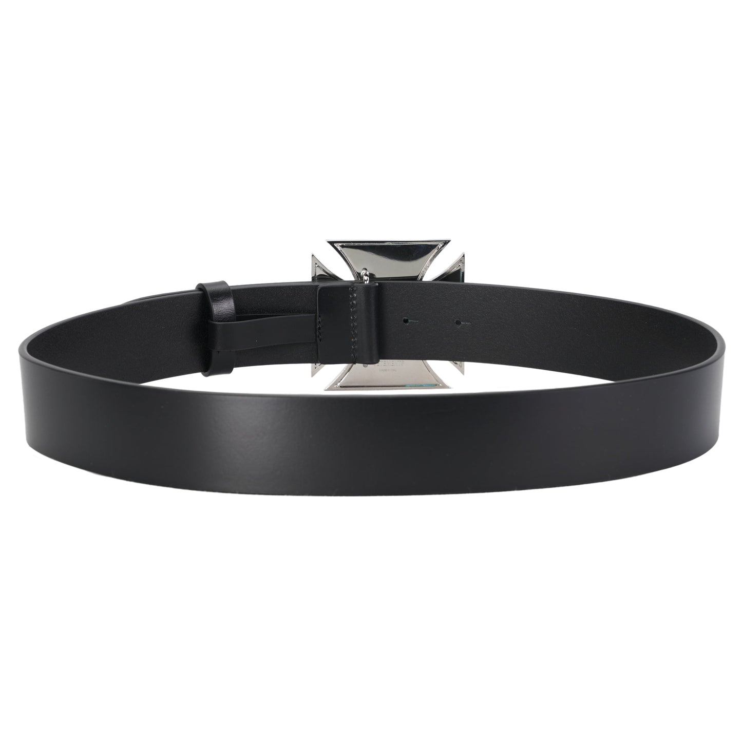 BIKER CROSS LOGO JUMBO BELT / BLACK/RED