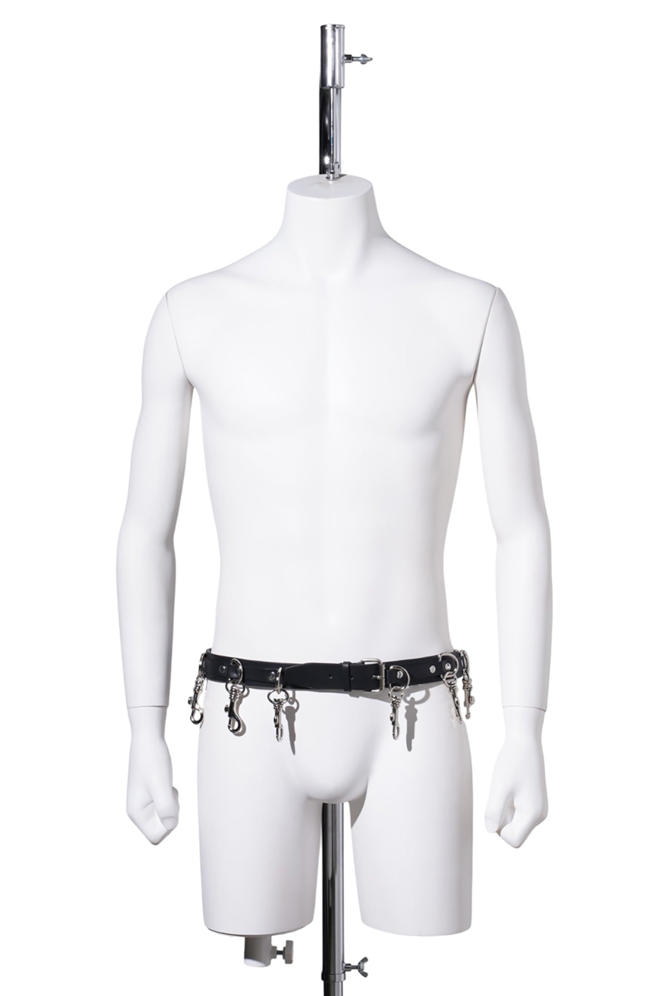 EXTREME CARABINER BELT / BLACK/SILVER