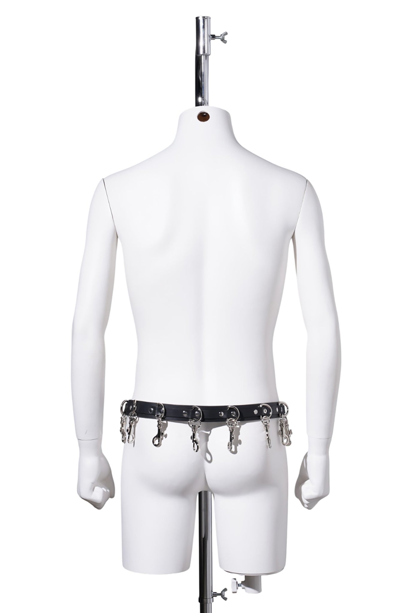 EXTREME CARABINER BELT / BLACK/SILVER