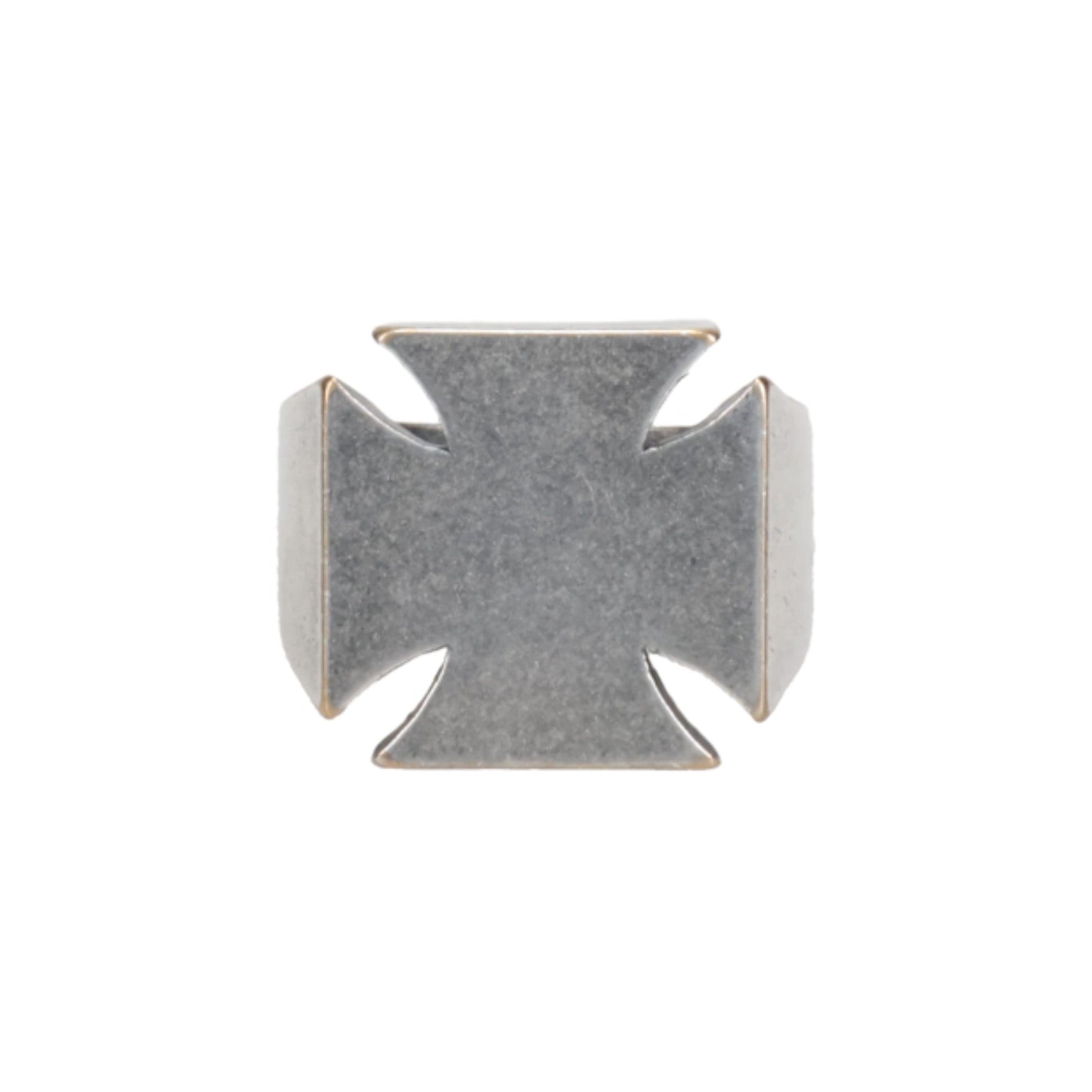 BIKER CROSS MINIMAL RING / SILVER