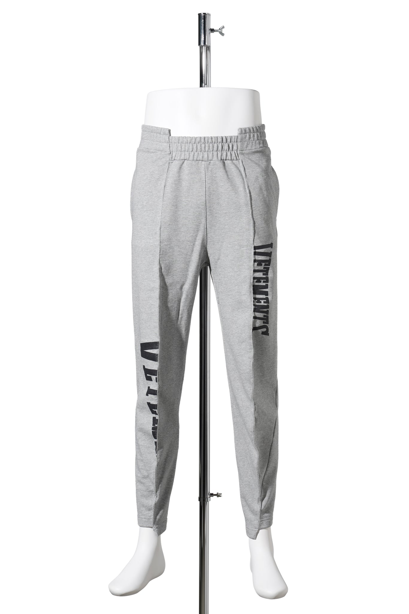 CUT-UP LOGO SWEATPANTS / GREY MELANGE