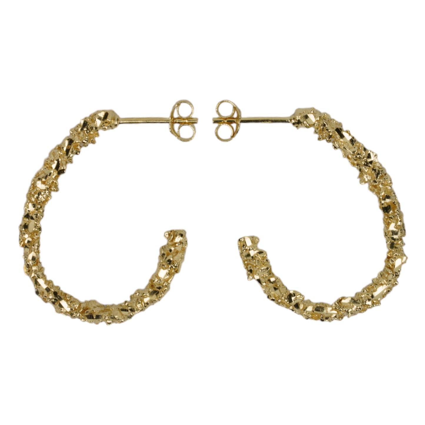 VC003 MEDIUM OPEN HOOP EARRING / GOLD