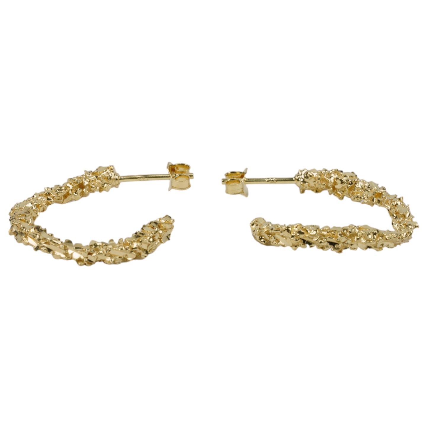 VC003 MEDIUM OPEN HOOP EARRING / GOLD