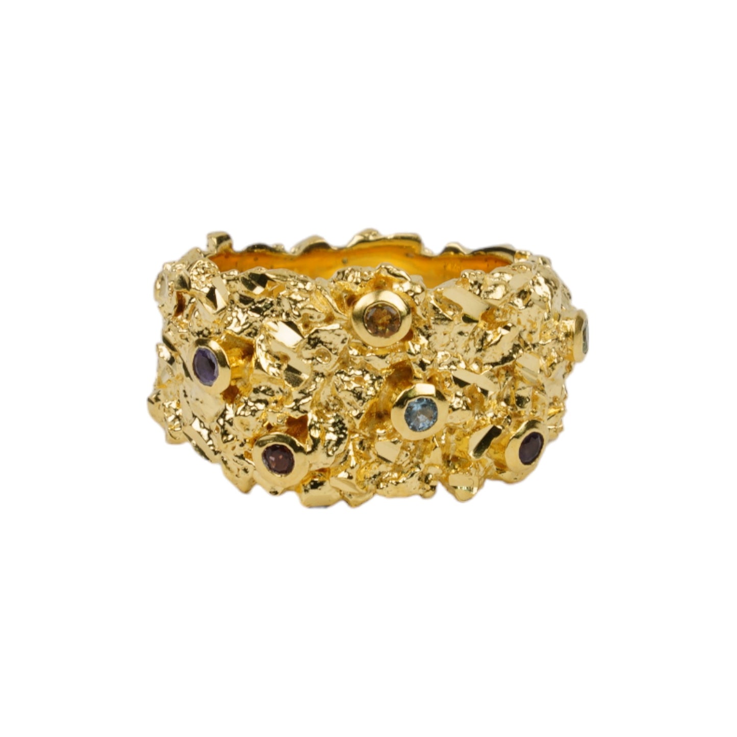 VC011 MULTI STONE RING / GOLD