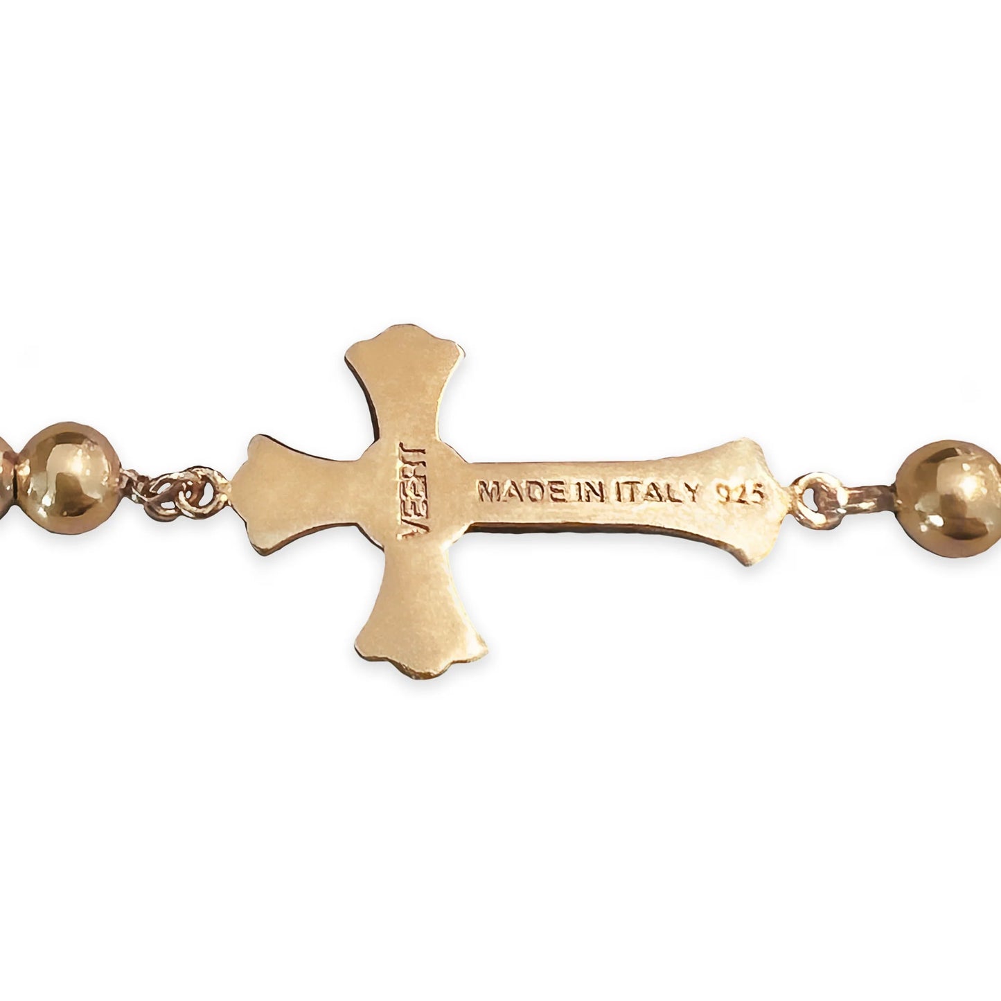 THE PLAIN CROSS BRACELET / YELLOW GOLD