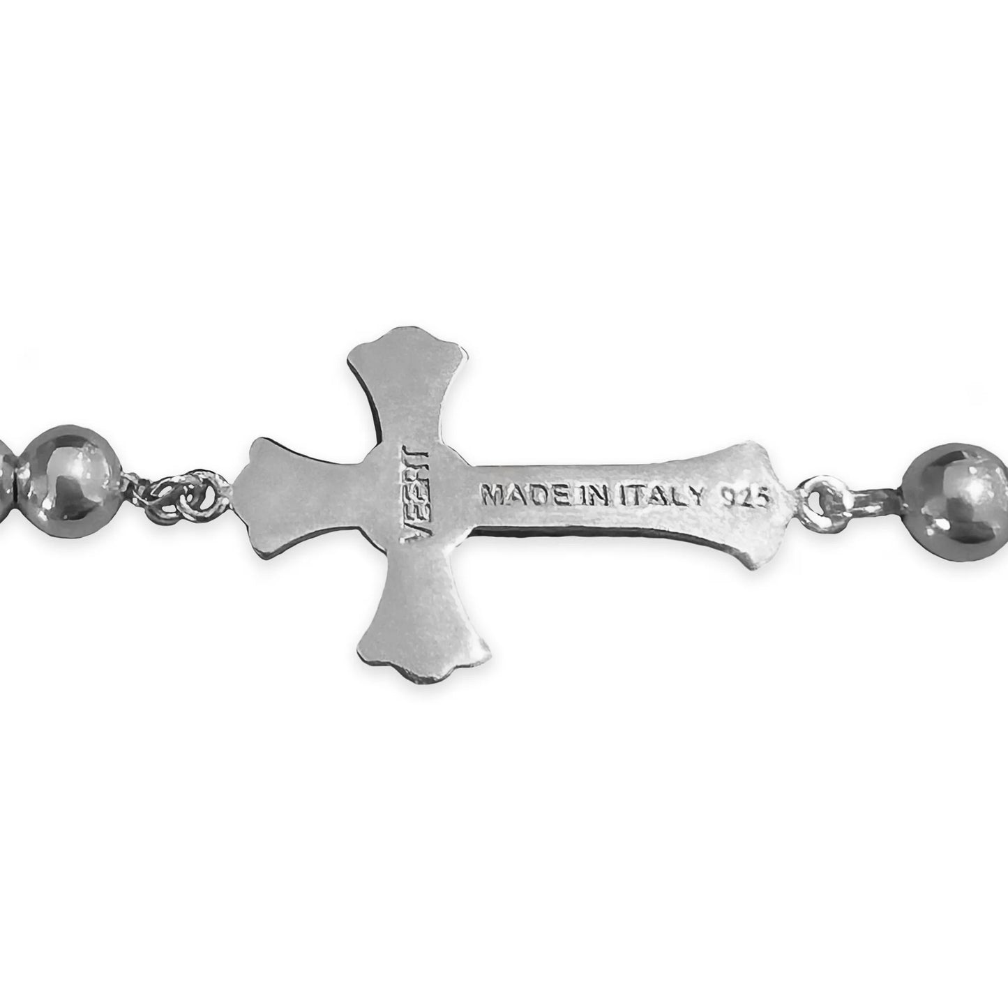 THE PLAIN CROSS BRACELET / WHITE GOLD