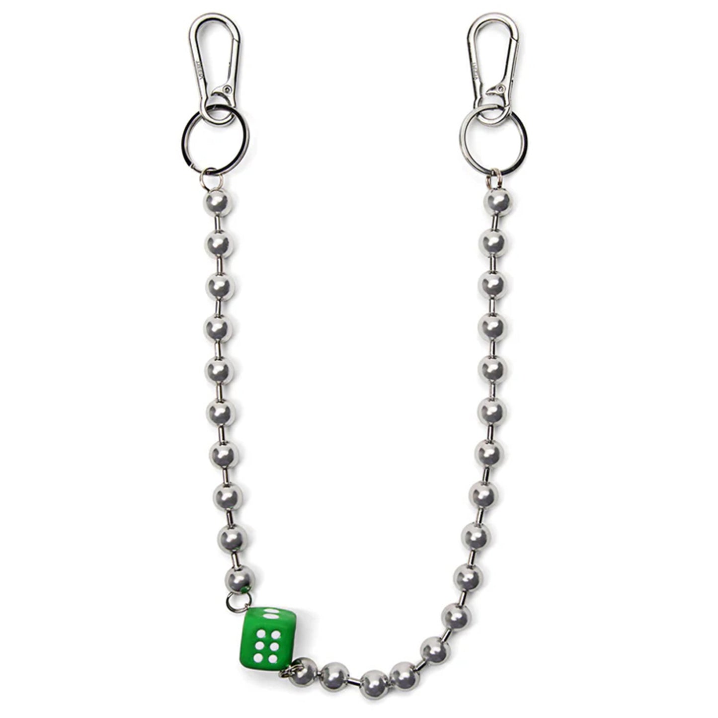 THE BALL DICE WALLET CHAIN / SILVER