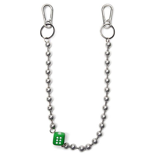 THE BALL DICE WALLET CHAIN / SILVER