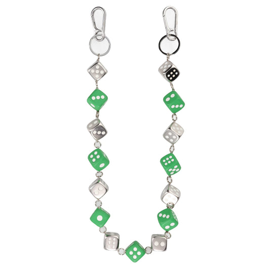 THE EMPEROR DICE WALLET CHAIN / SILVER
