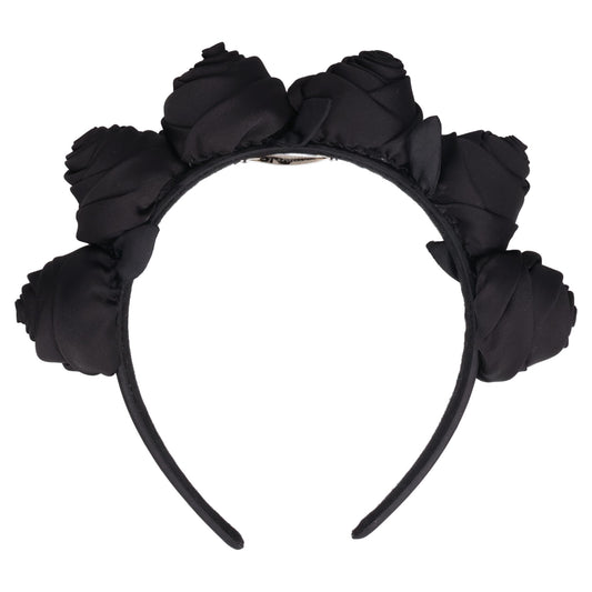 ROSE HEAD BAND / BLACK