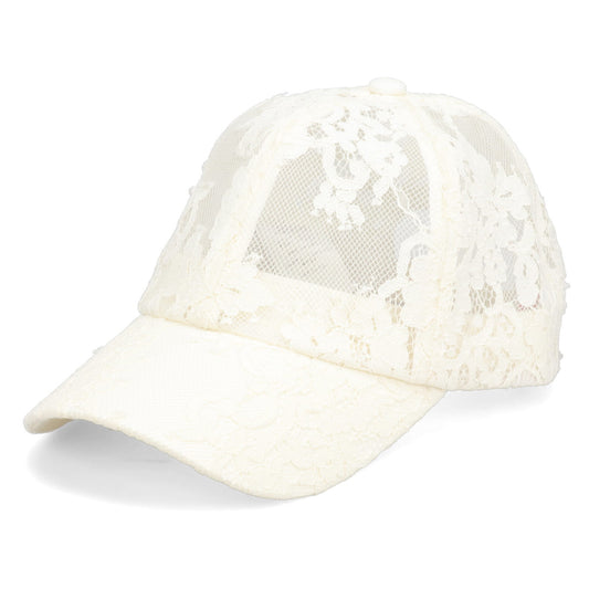 LACE BASEBALL CAP / OFF WHITE