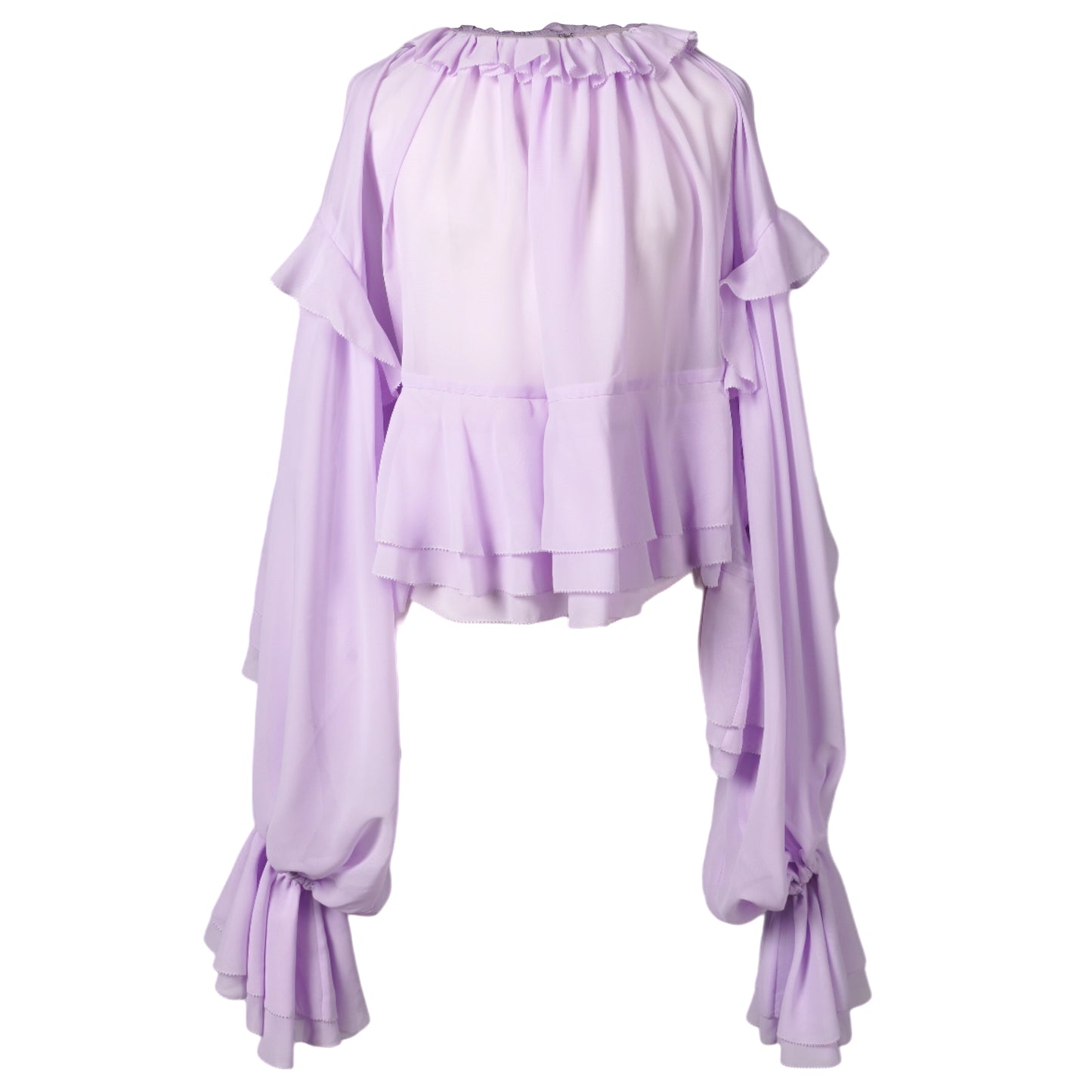 PICO RUFFLE TOP / PURPLE