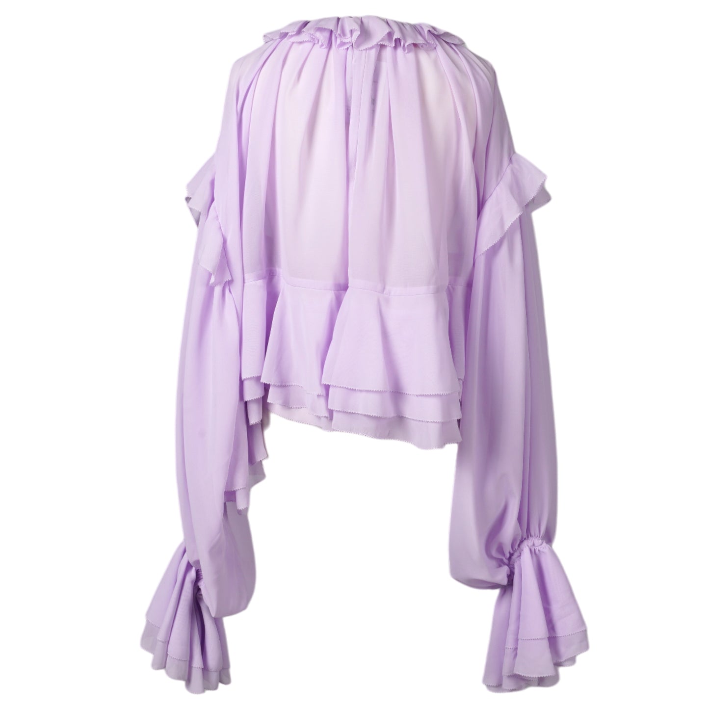 PICO RUFFLE TOP / PURPLE