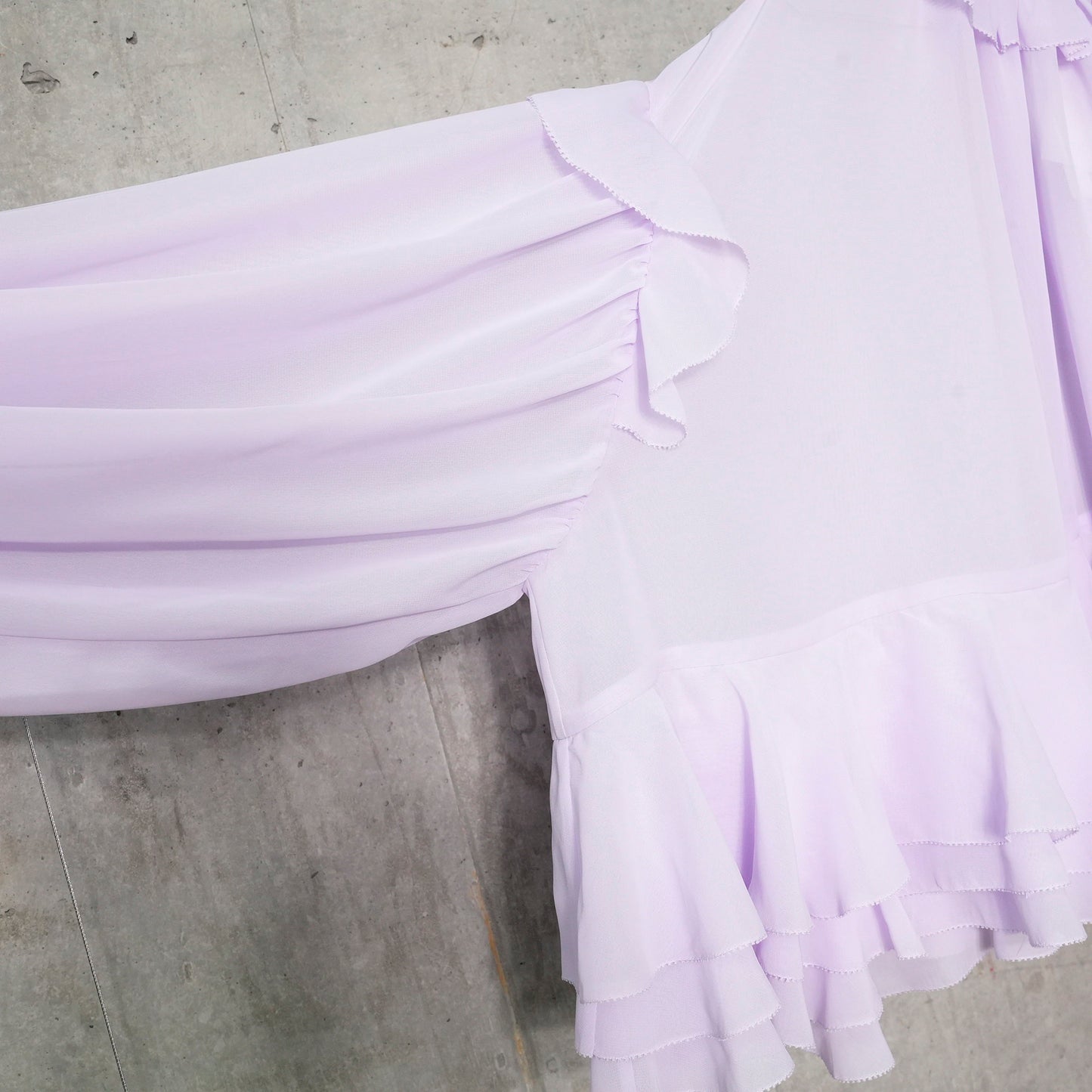 PICO RUFFLE TOP / PURPLE