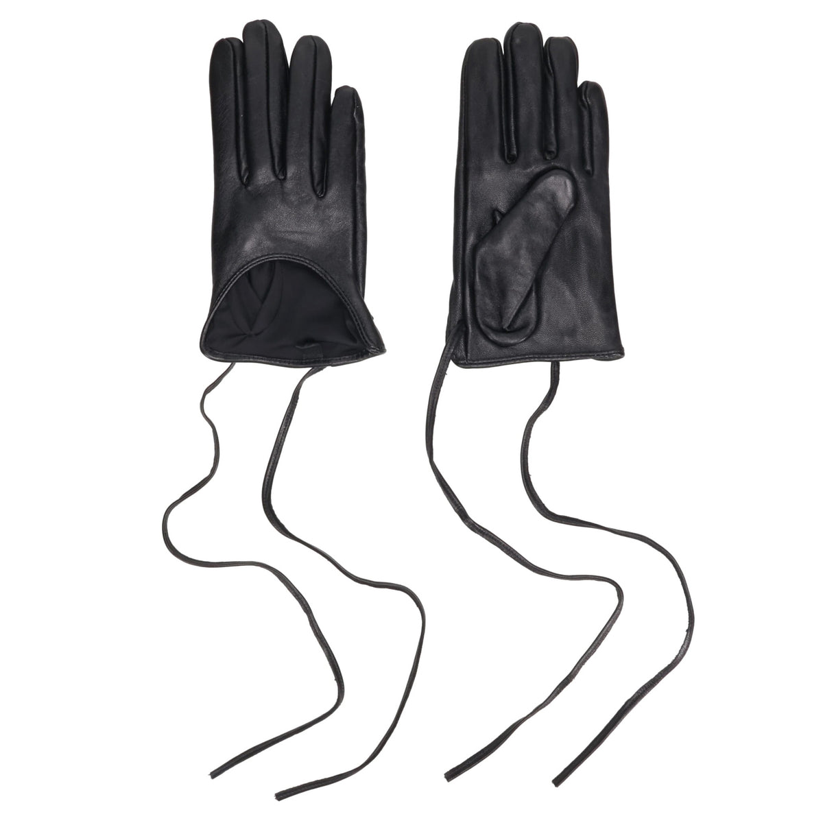 COURT TIE GLOVES / BLACK