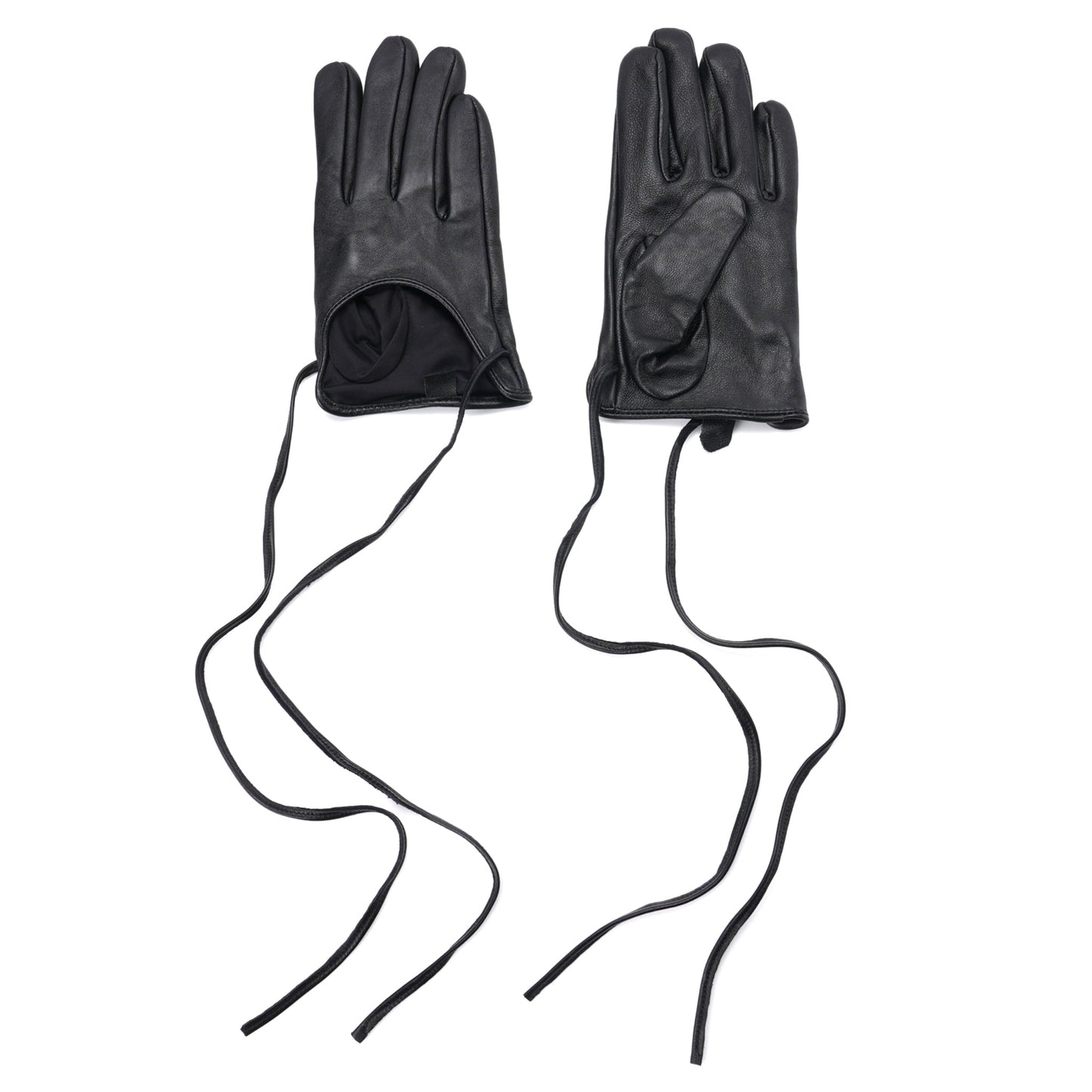 COURT TIE GLOVES / BLACK