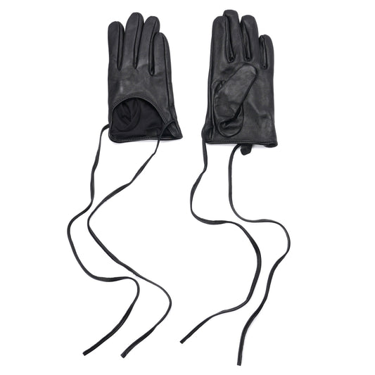 COURT TIE GLOVES / BLACK