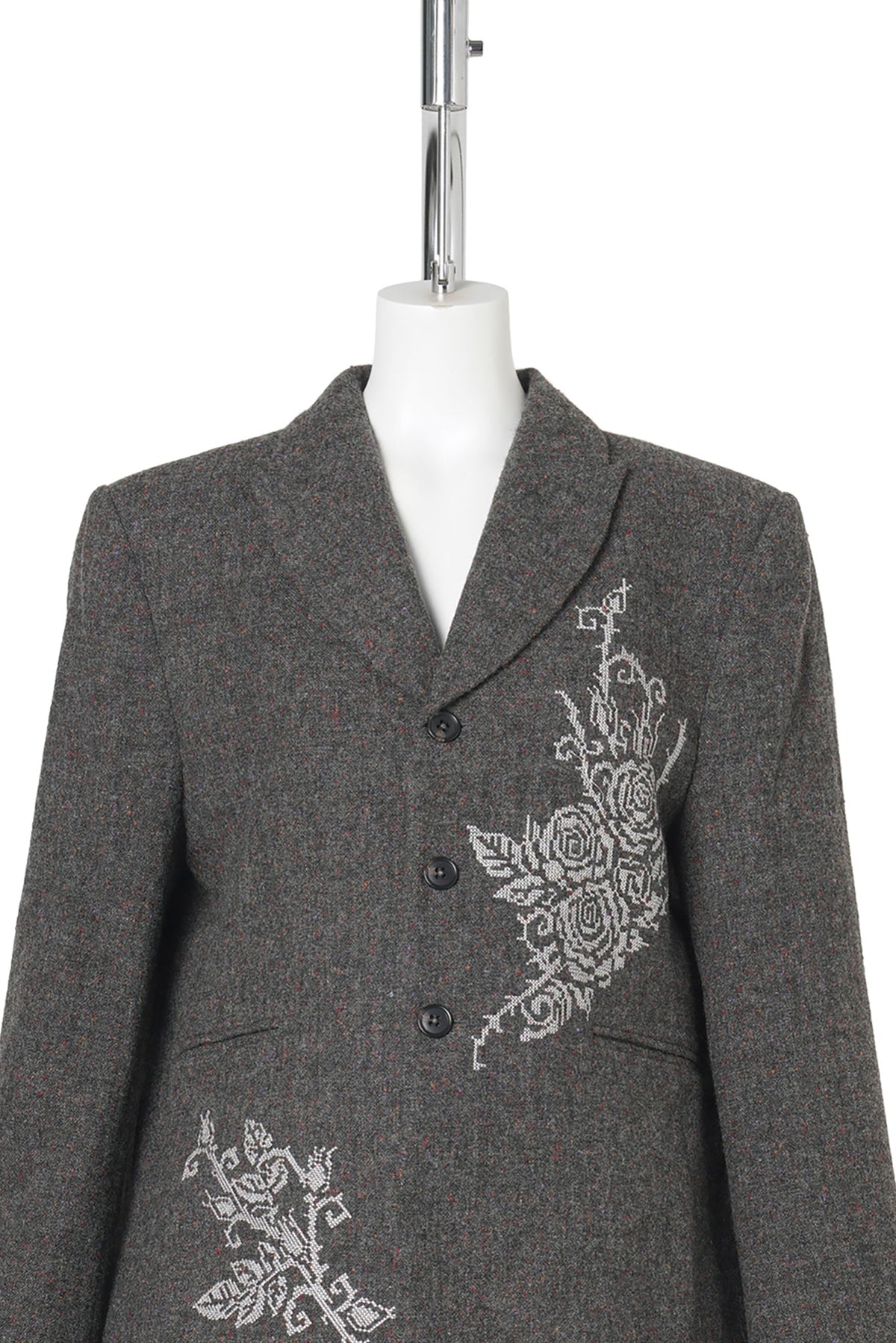 PLIS CREUX BLAZER-ROSE CROSS STITCH / GRAY