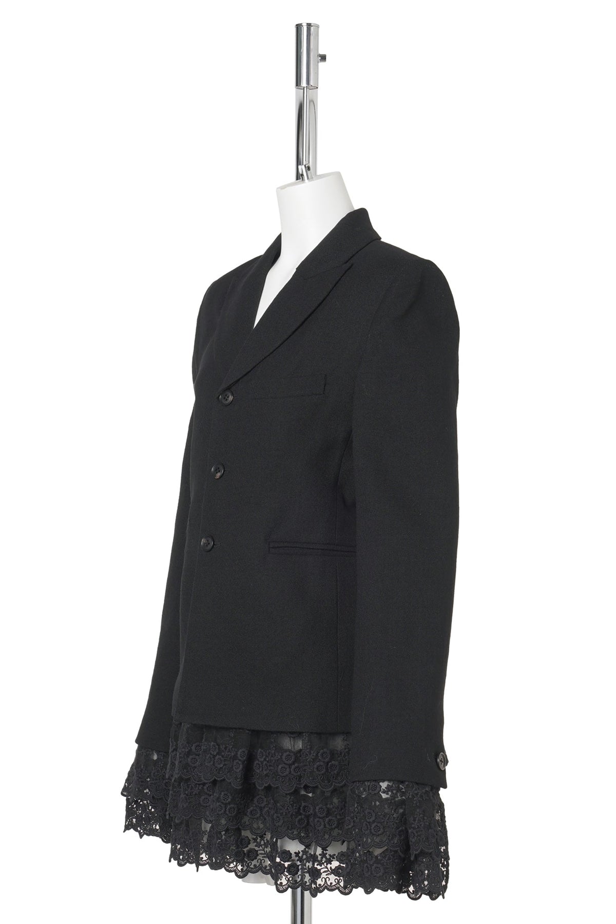 DENTELLE CASCADE BLAZER / BLACK