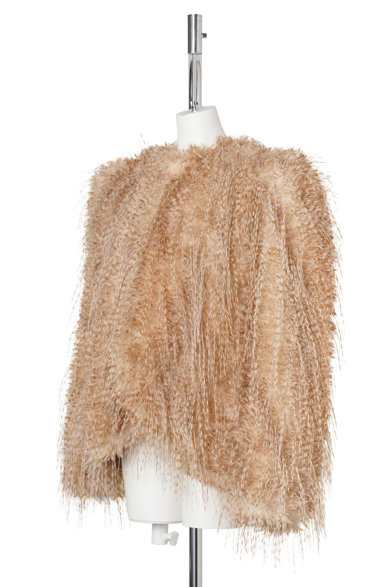 PLUME FUR JACKET / BROWN