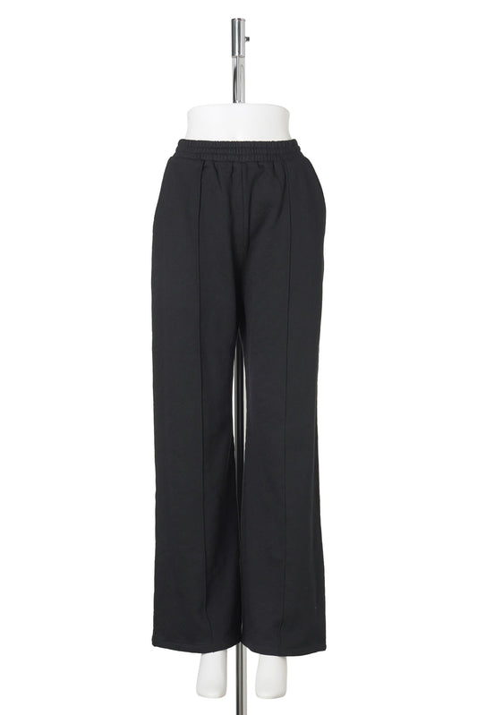 MATELASSE JERSEY TROUSERS / BLACK