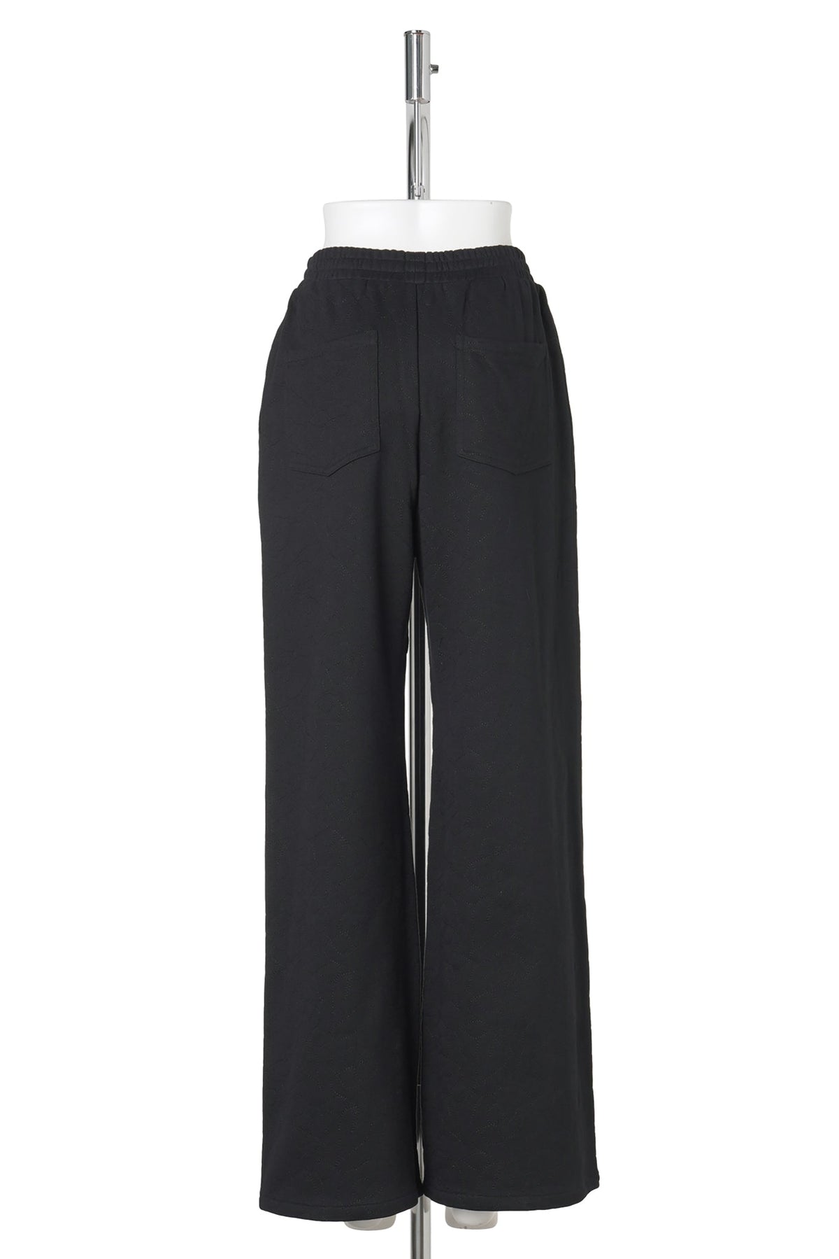 MATELASSE JERSEY TROUSERS / BLACK