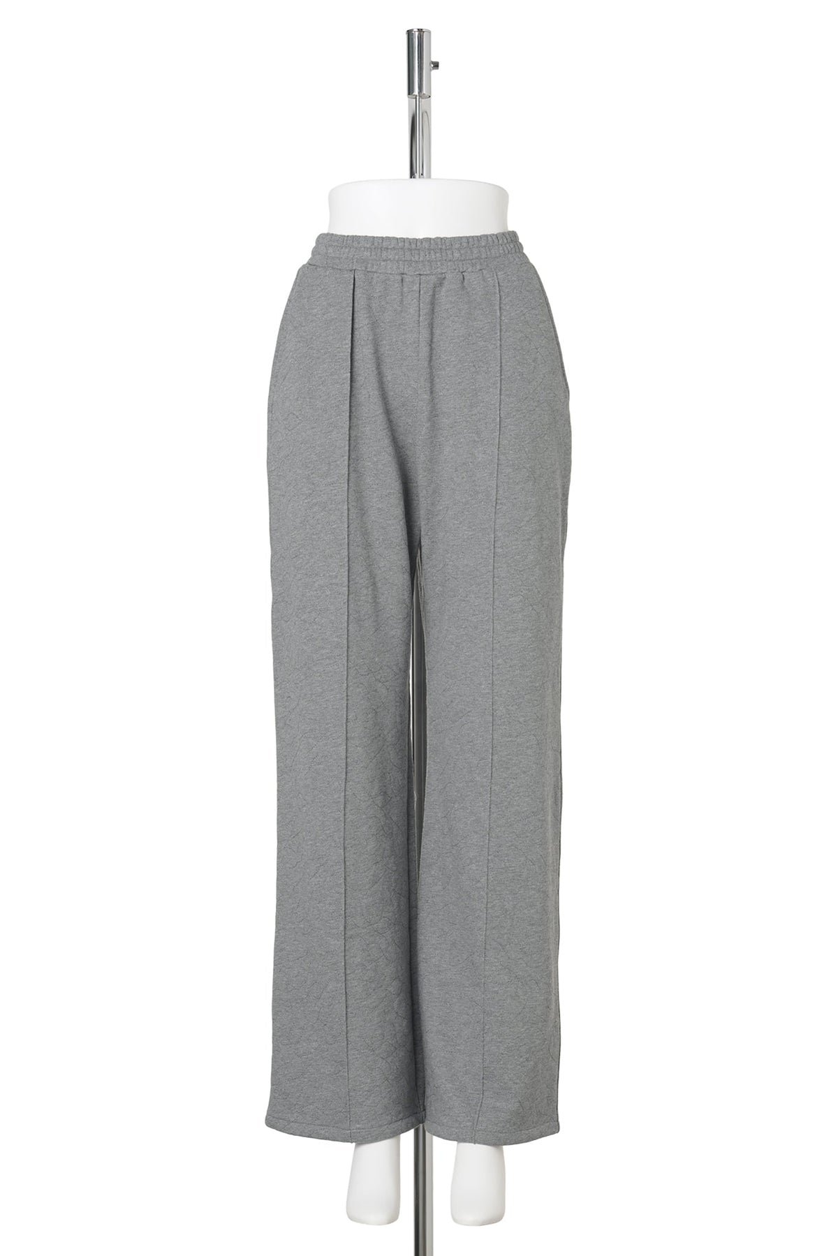 MATELASSE JERSEY TROUSERS / GRAY
