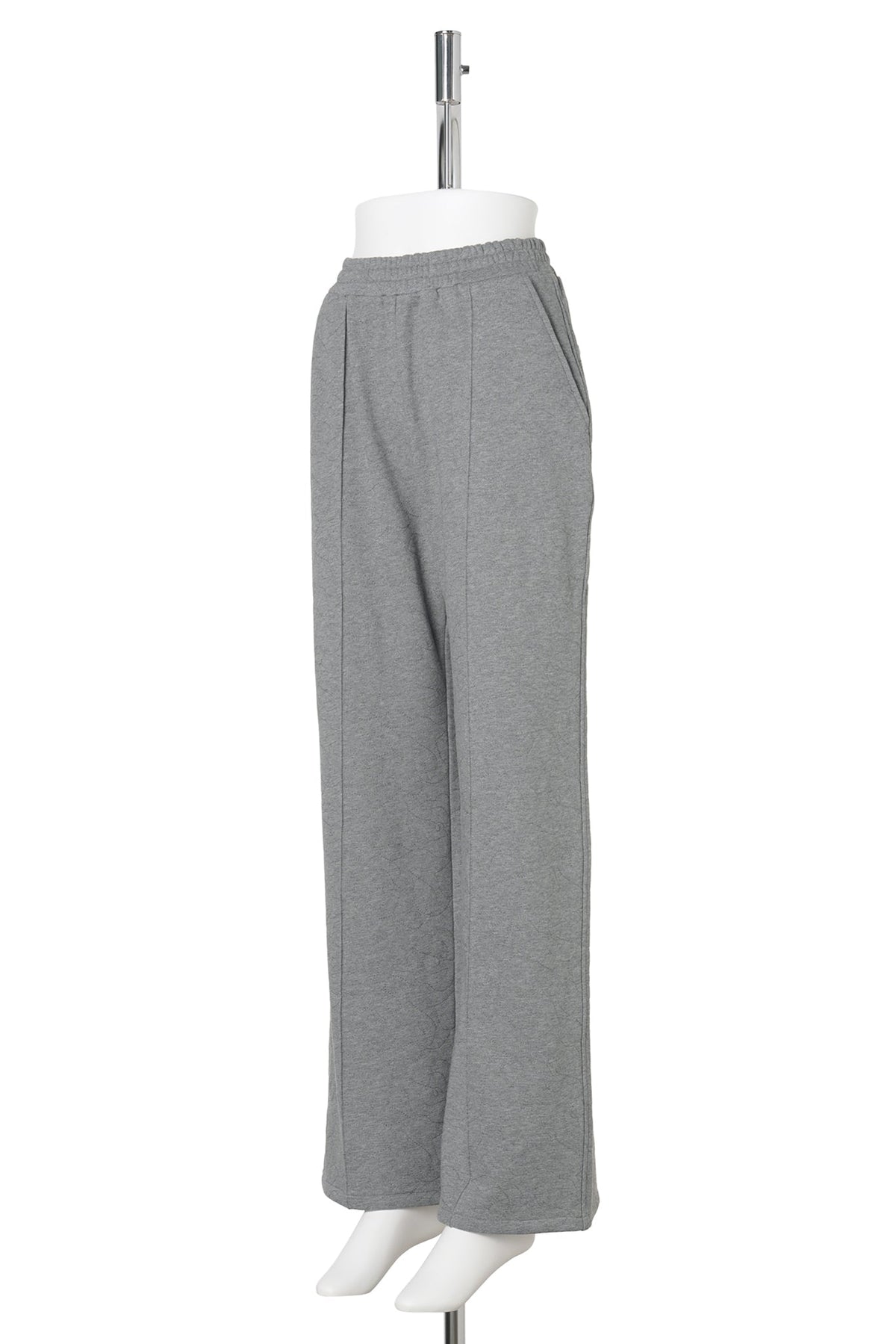 MATELASSE JERSEY TROUSERS / GRAY